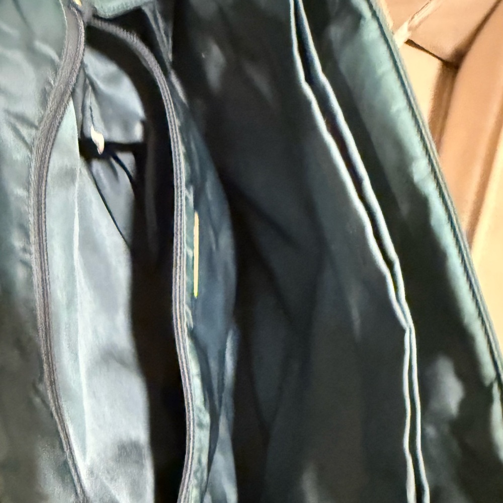 Prada Teal Nylon Tote with Clear Top Handles - Picture 10 of 12